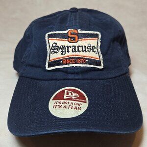 NWT New Era Syracuse Orange Vintage Throwback Style Cotton Cleanup Dad Hat